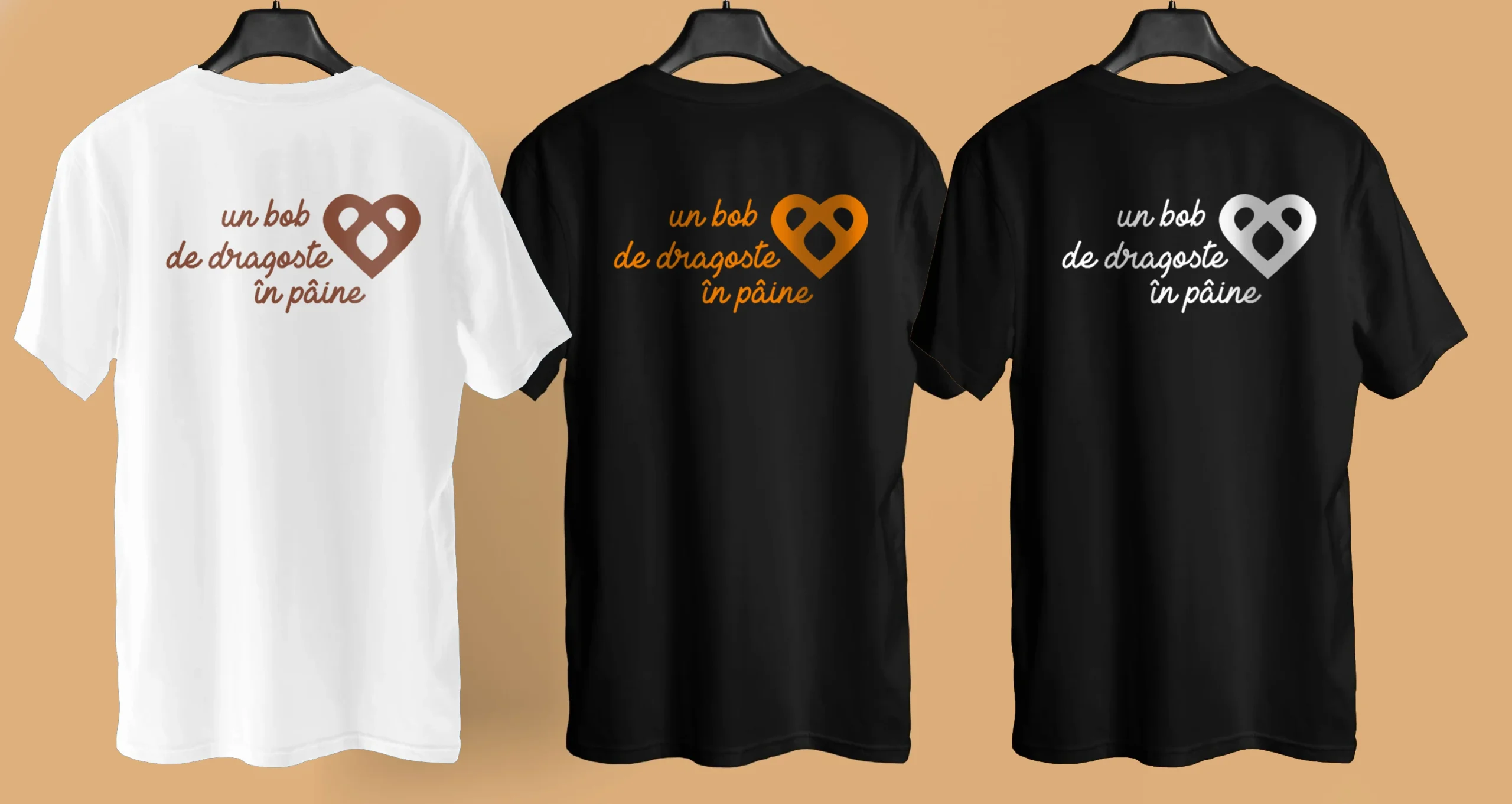 tricou mockup negru