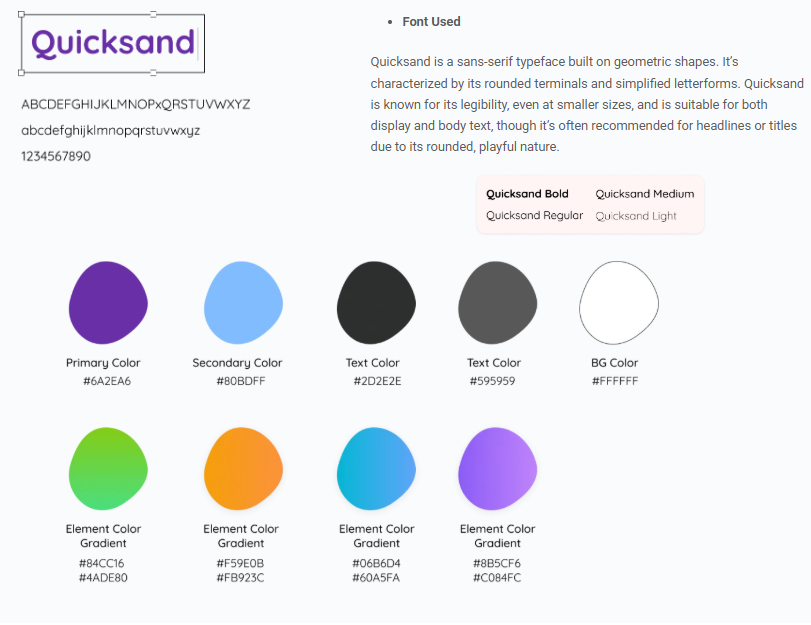 Mind Walk typography and color system